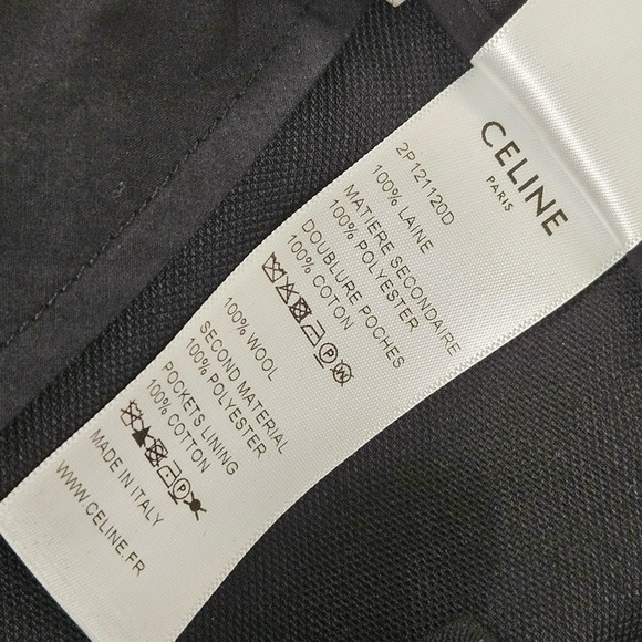 Celine Tuxedo Zouave Women’s Black 100% Wool Structured Balloon Pants Size 36 S - Picture 12 of 14